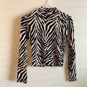 Animal print blouse